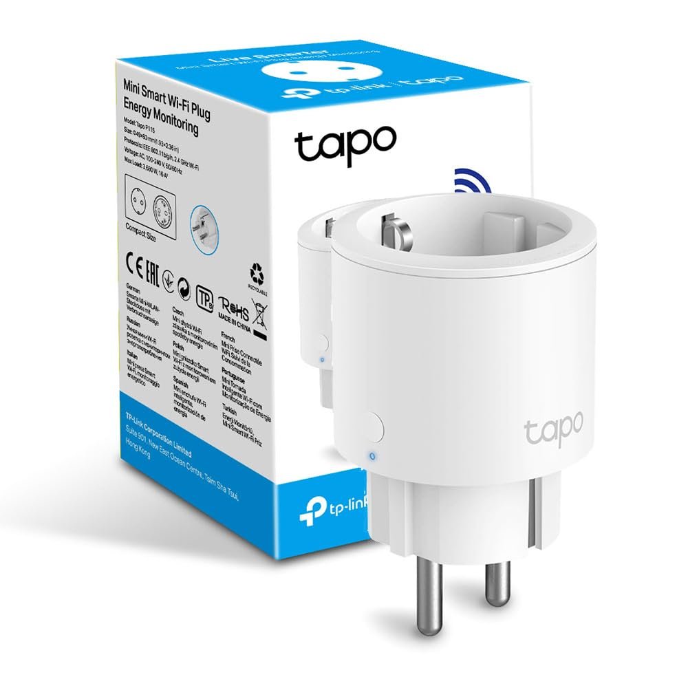 TP-Link Tapo P115 - Mini Enchufe Inteligente WiFi con Monitoreo Energético